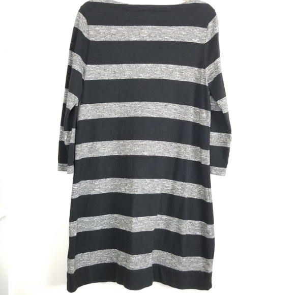 J CREW Factory Striped Boatneck Dress Sz M - Picture 5 of 7